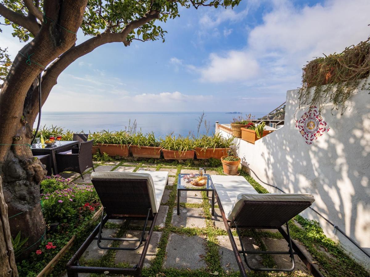 Scorcio D' Oltremare - Sea View Apt In Positano Bagian luar foto